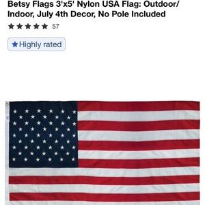 3'x5' betsy flags Nylon USA Flag